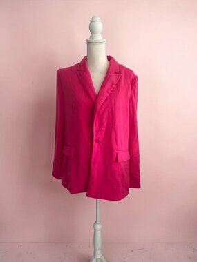 TOPSHOP Women’s Pink Blazer Jacket Size 10